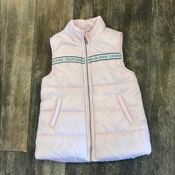 Calvin Klein Jeans Light Pink Puffer Vest - Picture 1 of 6